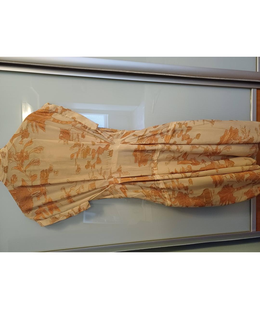 BOTTEGA VENETA Коралловое шелковое коктейльное платье, фото 2