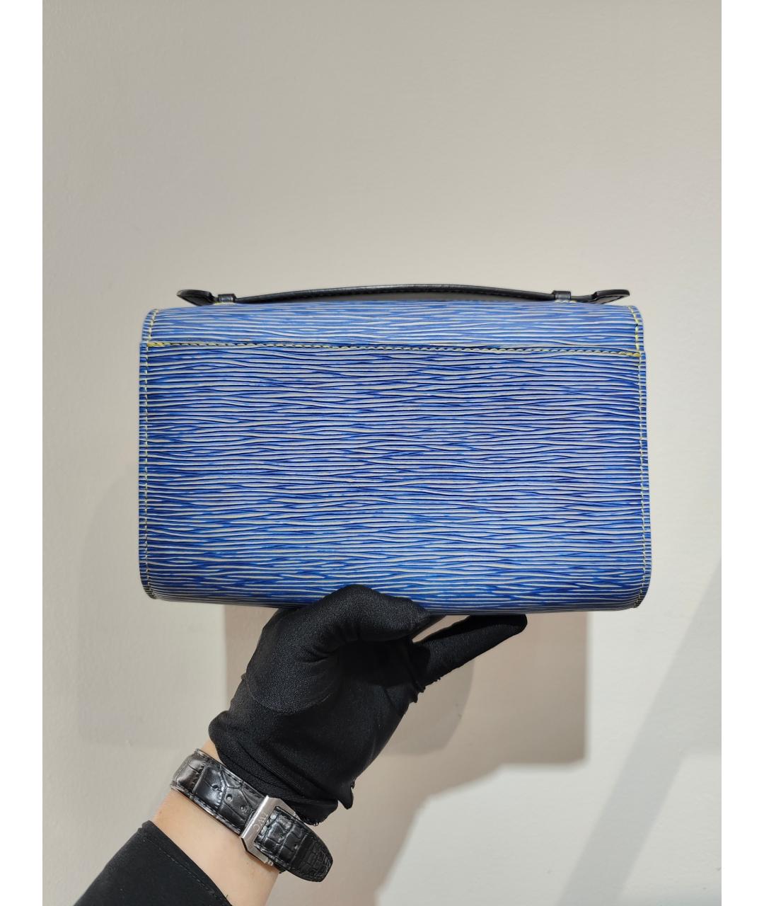 LOUIS VUITTON PRE-OWNED Голубая сумка через плечо, фото 3