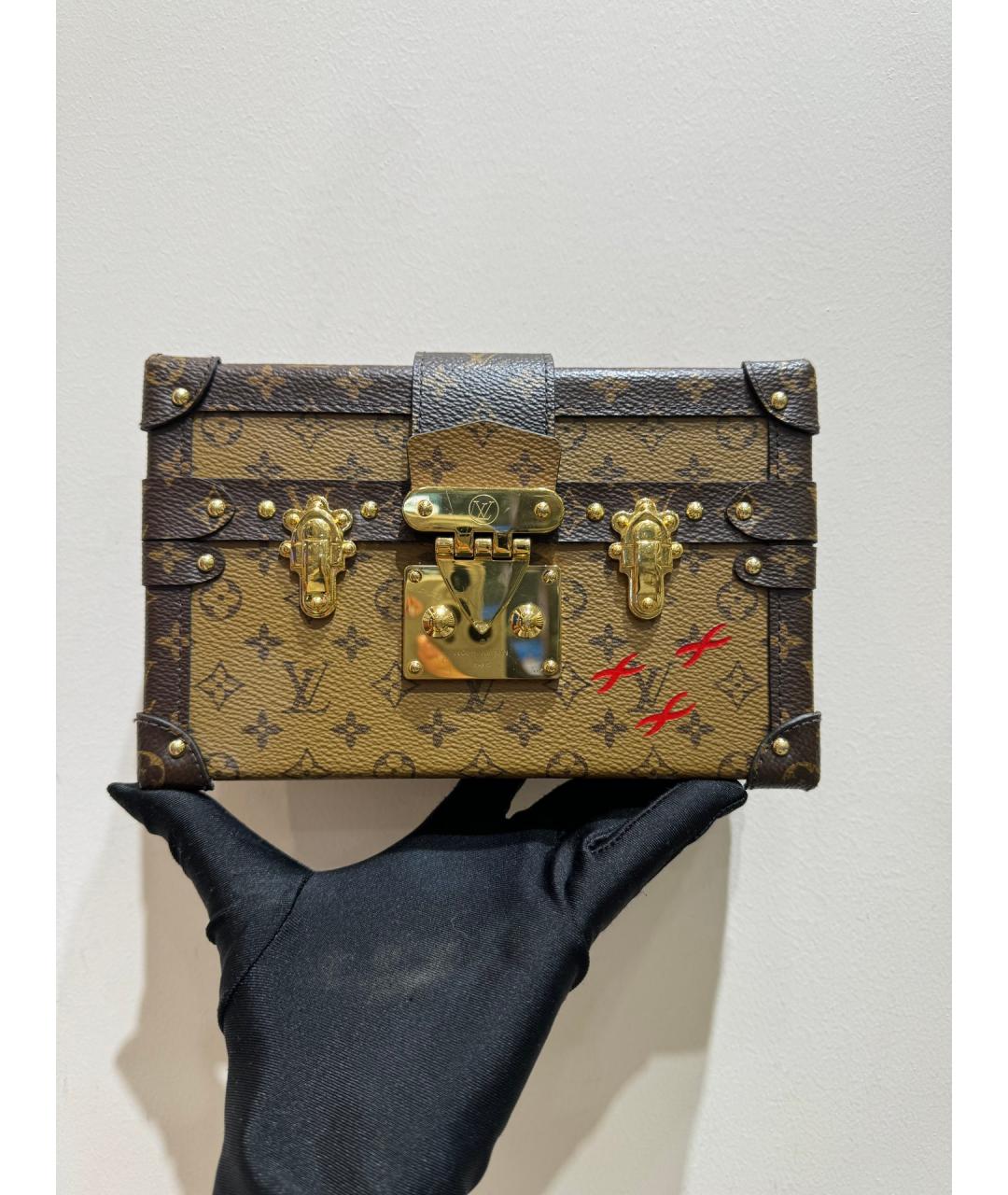 LOUIS VUITTON PRE-OWNED Коричневая сумка через плечо, фото 2