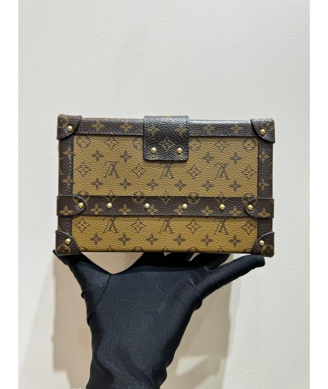 LOUIS VUITTON PRE-OWNED Коричневая сумка через плечо, фото 3