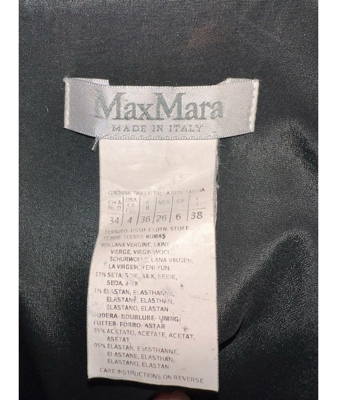 MAX MARA Антрацитовое шерстяное платье, фото 4