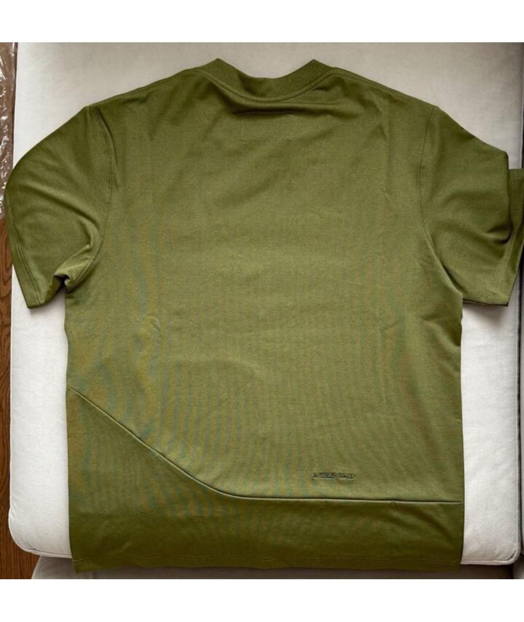 A-COLD-WALL* Хаки синтетическая футболка, фото 2