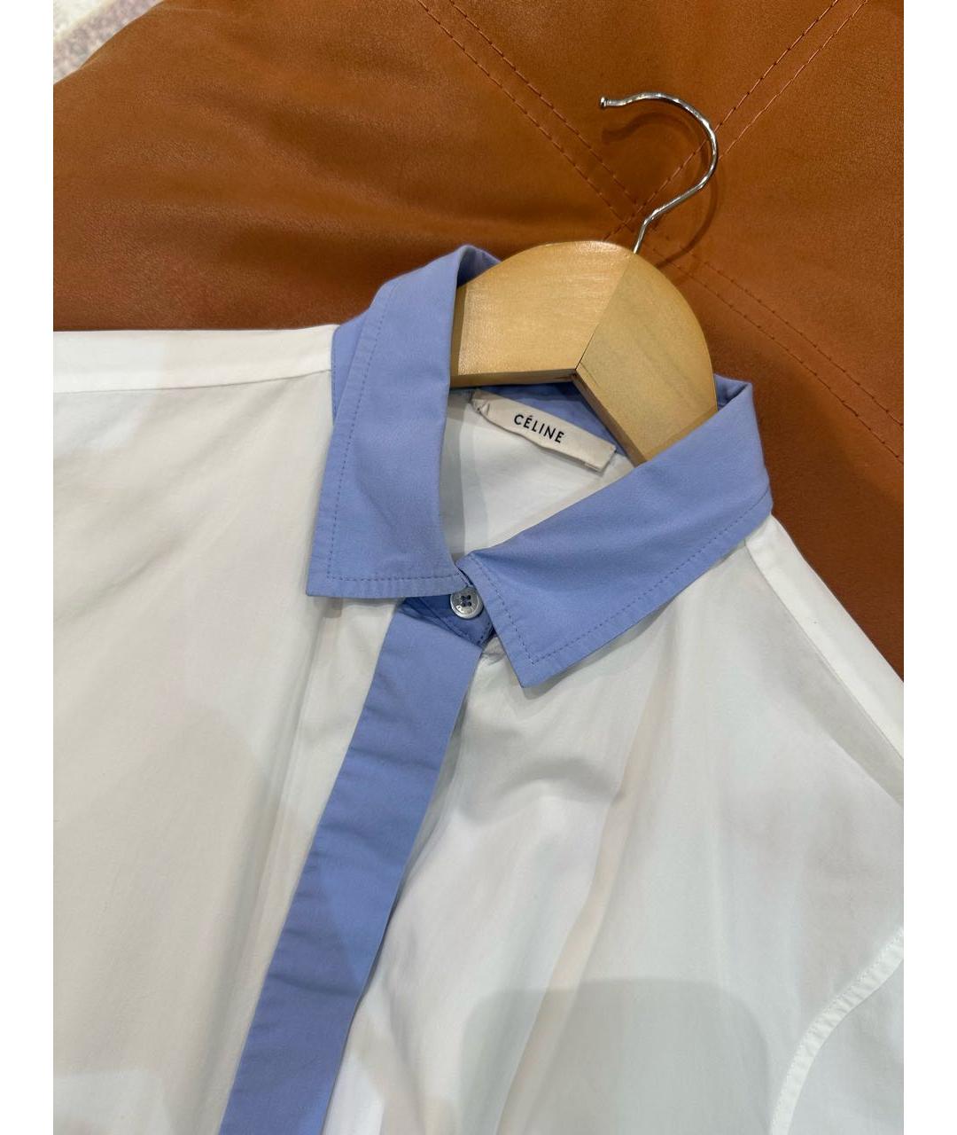 CELINE PRE-OWNED Белая хлопковая рубашка, фото 4