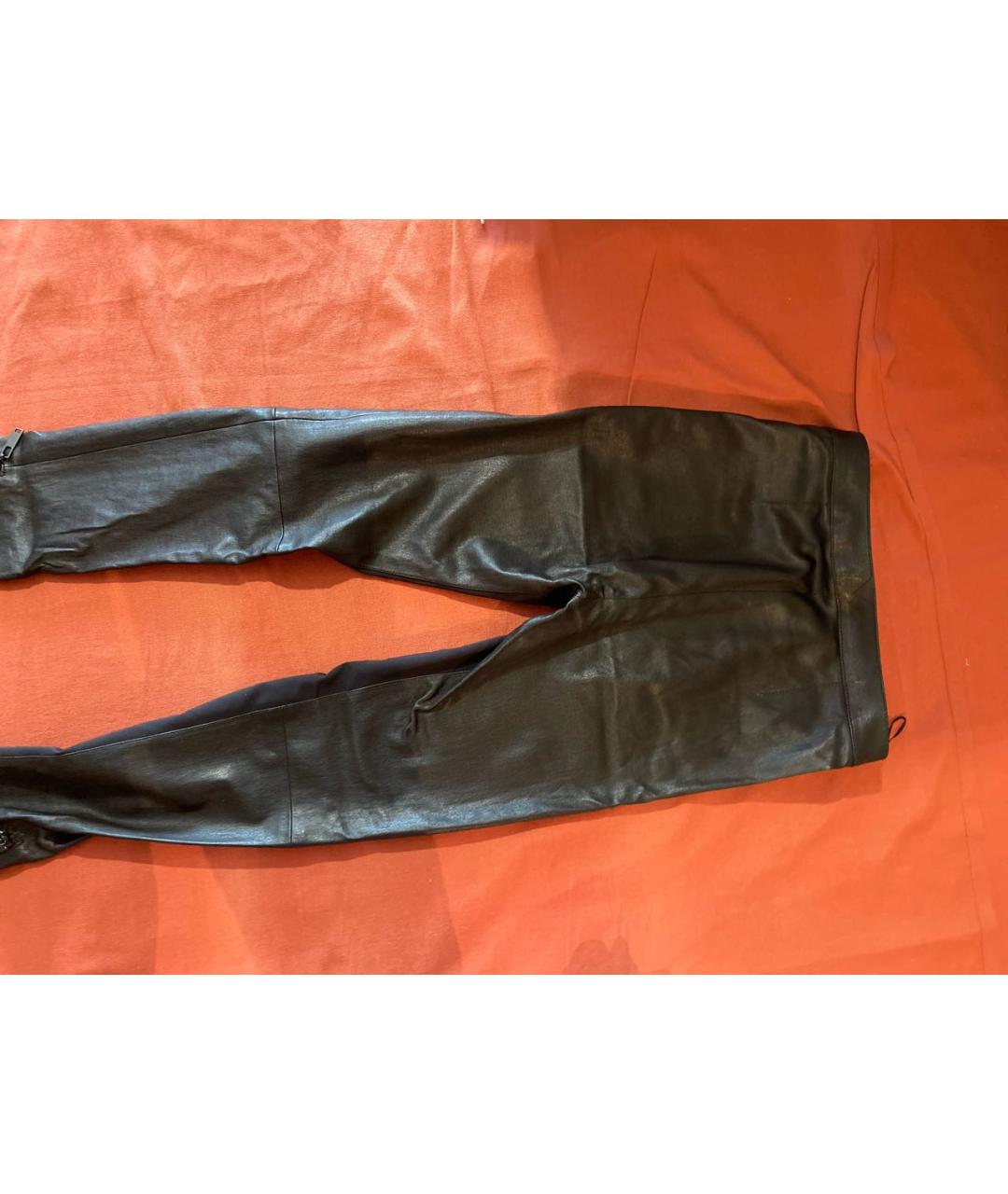 LOUIS VUITTON PRE-OWNED Черные хлопковые брюки узкие, фото 2