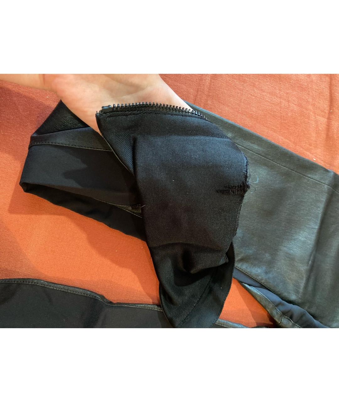 LOUIS VUITTON PRE-OWNED Черные хлопковые брюки узкие, фото 4