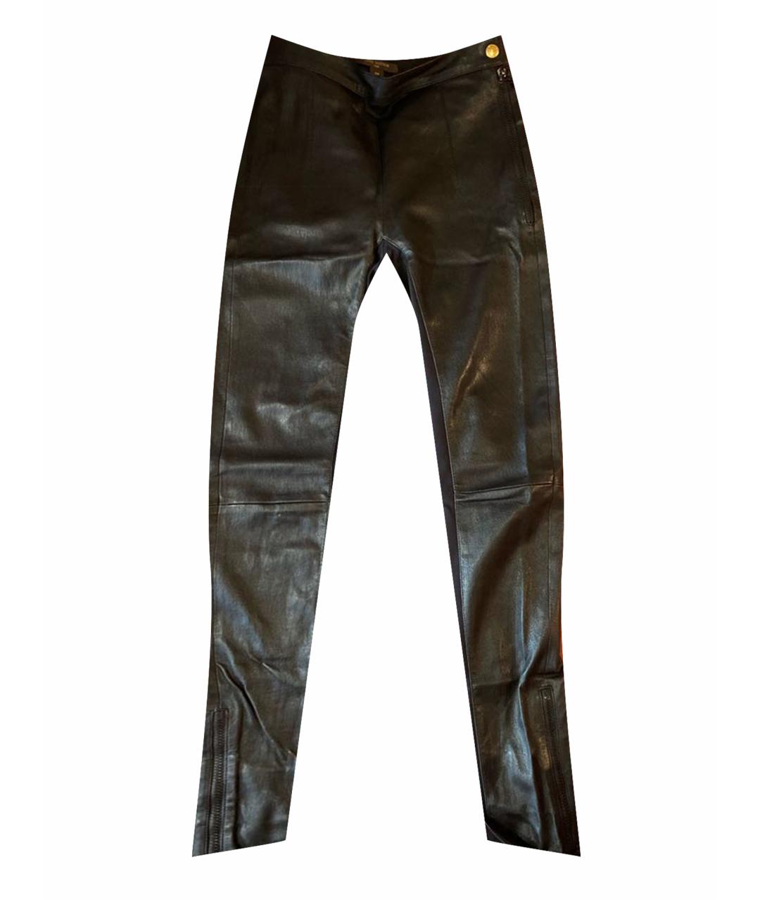 LOUIS VUITTON PRE-OWNED Черные хлопковые брюки узкие, фото 1