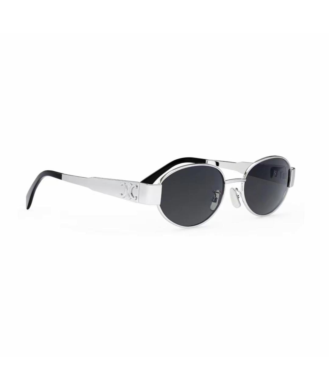 CELINE PRE-OWNED Серебряные металлические солнцезащитные очки, фото 1
