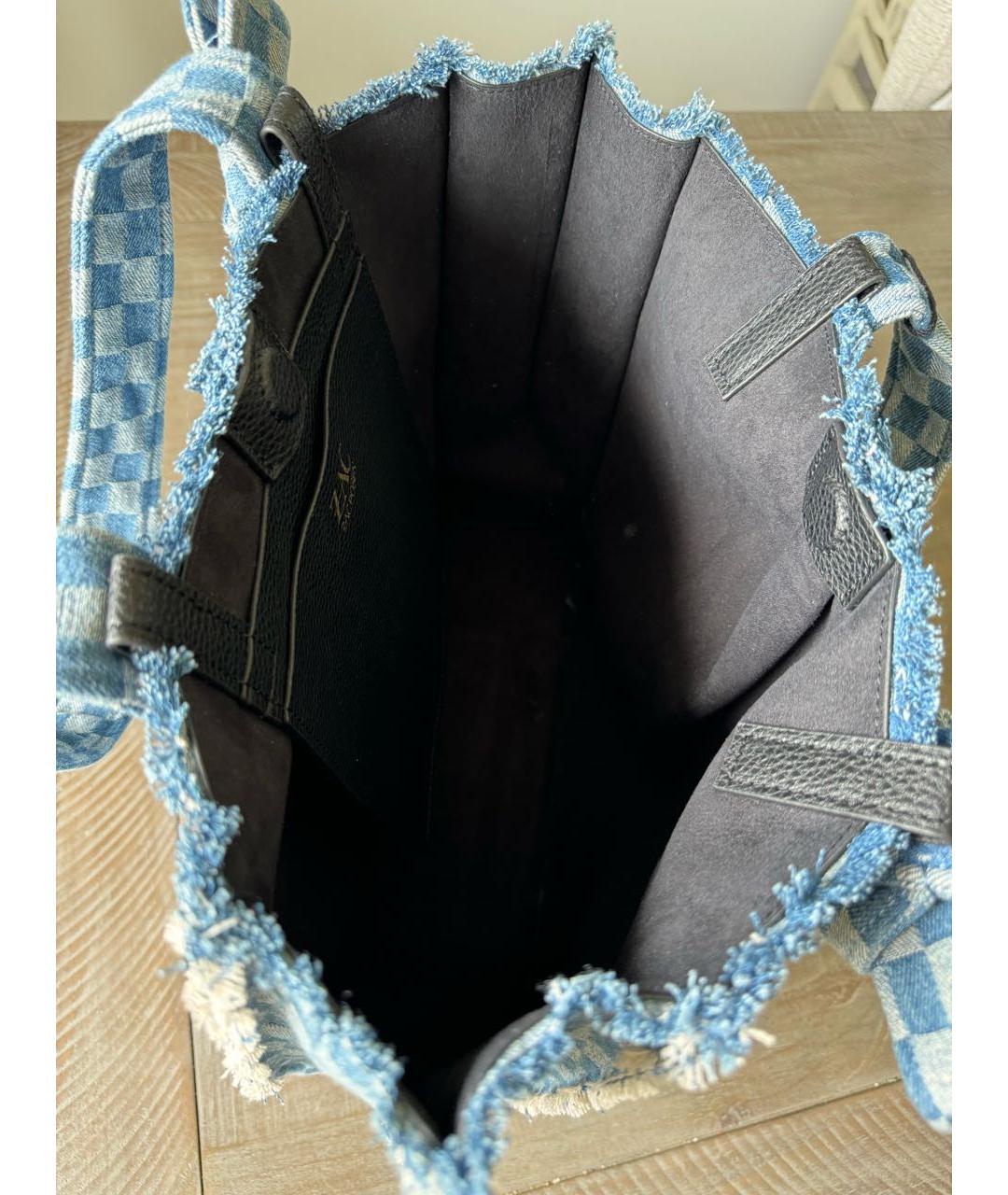 ZAC ZAC POSEN Голубая тканевая сумка с короткими ручками, фото 6