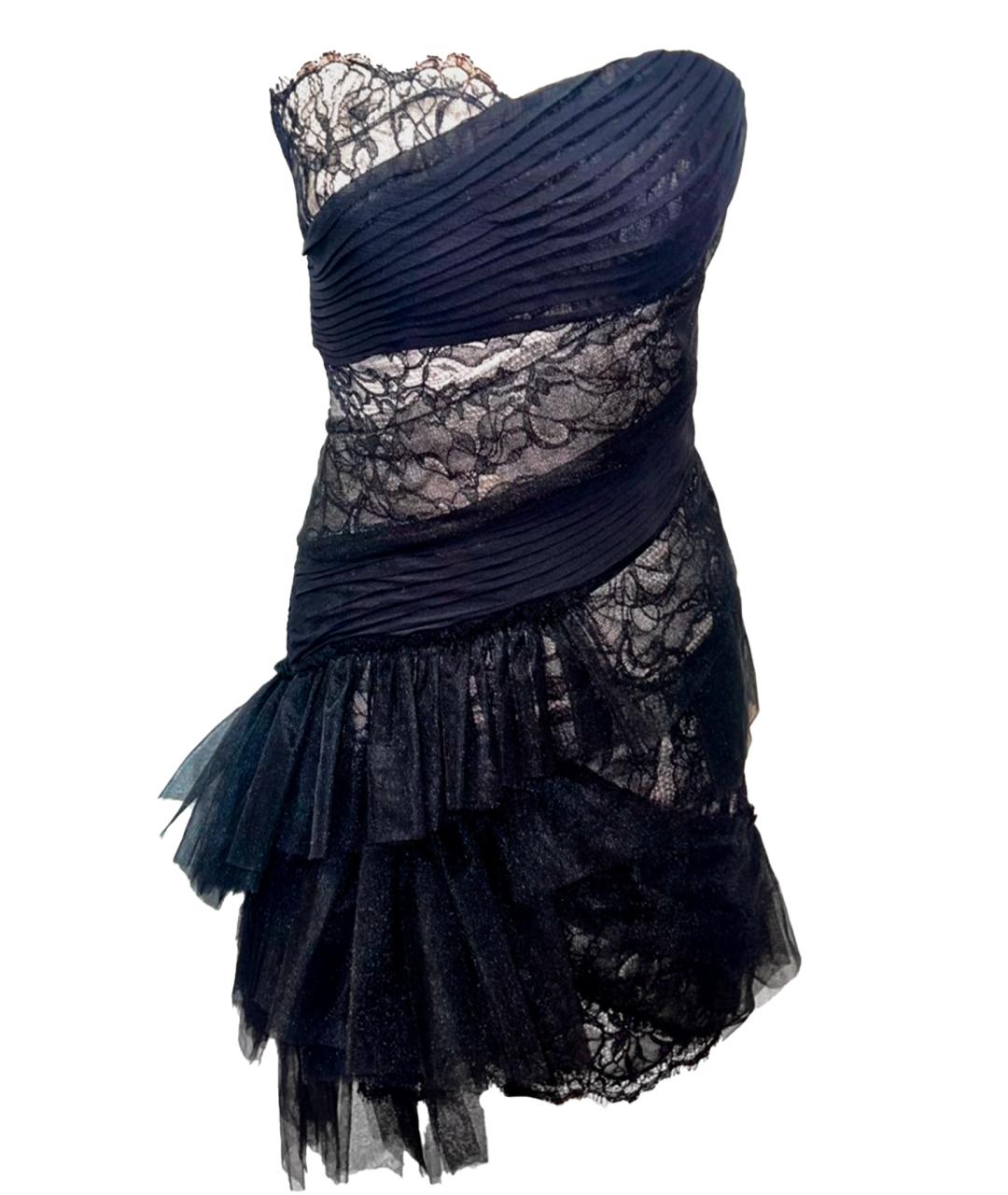 BCBG MAXAZRIA Черное полиэстеровое коктейльное платье, фото 1