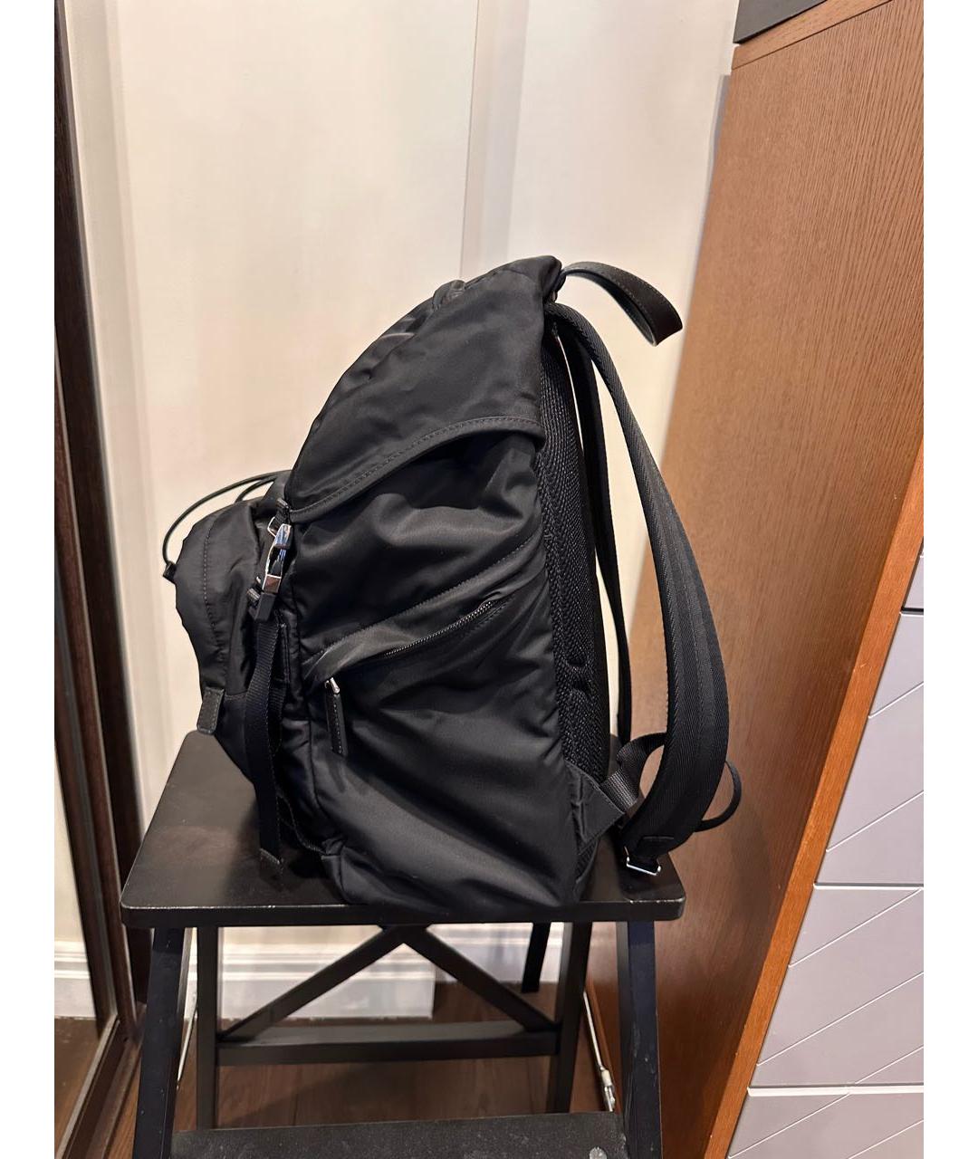 PRADA Черный синтетический рюкзак, фото 6