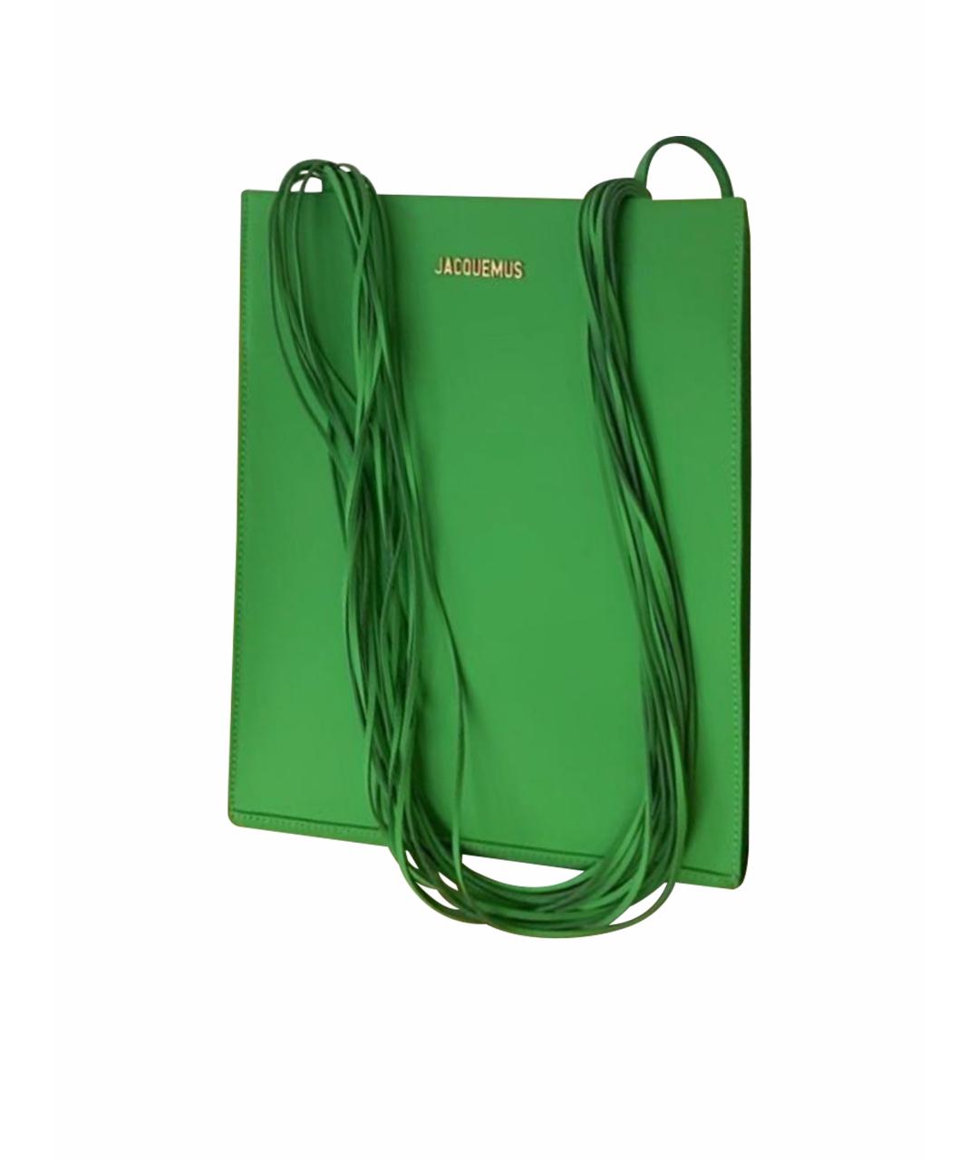JACQUEMUS Зеленая сумка тоут, фото 1