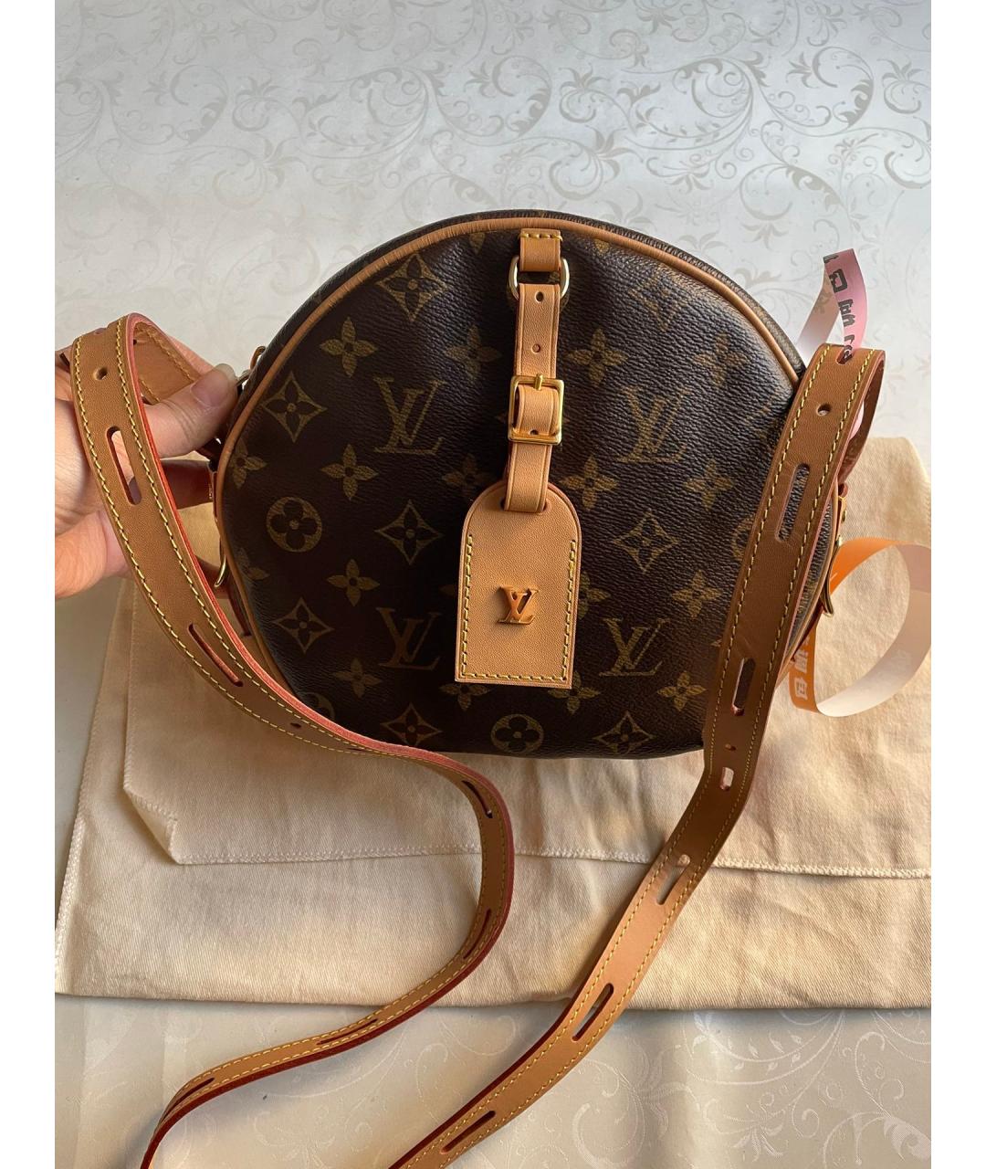 LOUIS VUITTON PRE-OWNED Коричневая сумка через плечо, фото 7