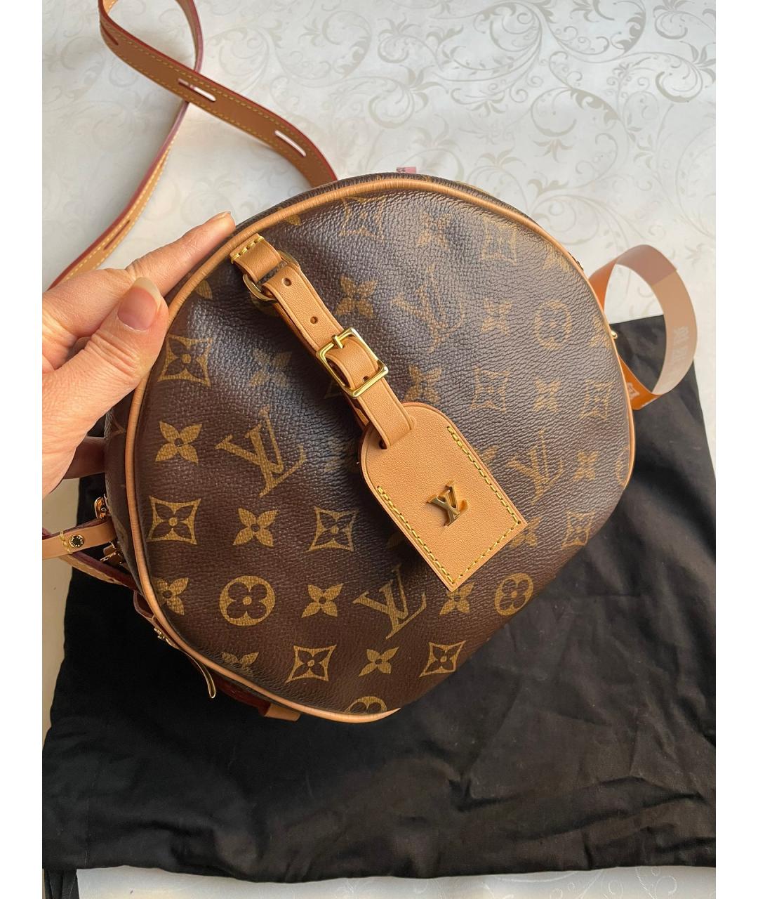 LOUIS VUITTON PRE-OWNED Коричневая сумка через плечо, фото 2