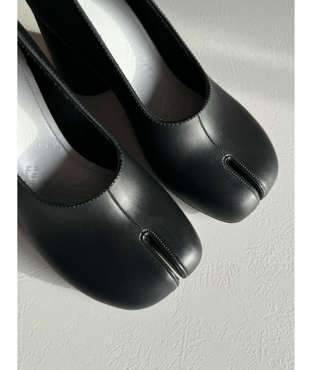 MAISON MARGIELA Черные резиновые туфли, фото 2