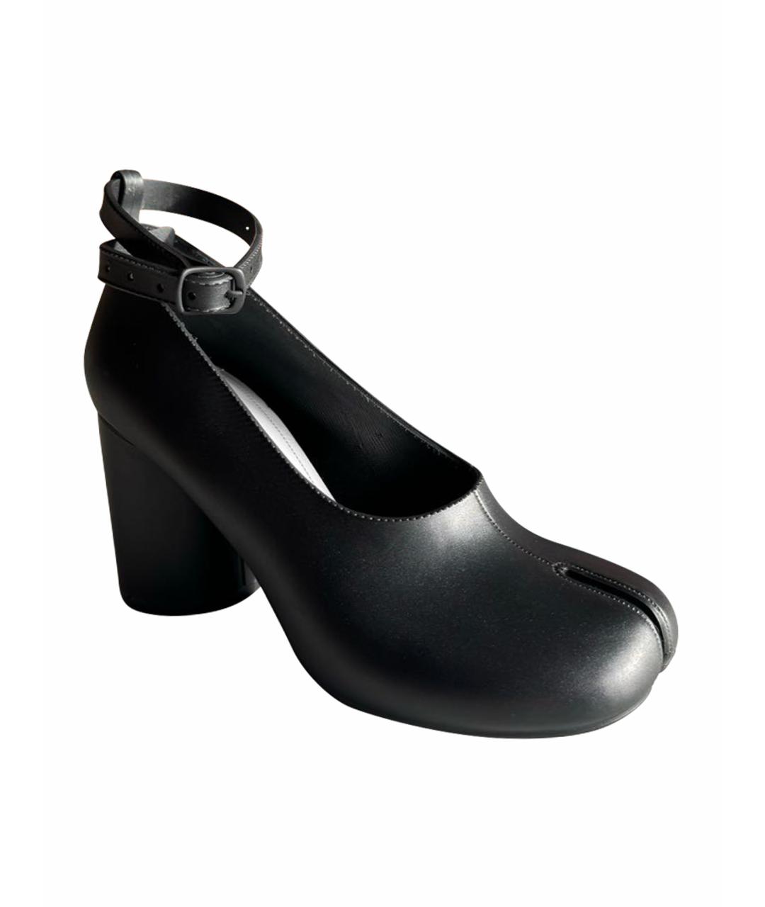 MAISON MARGIELA Черные резиновые туфли, фото 1