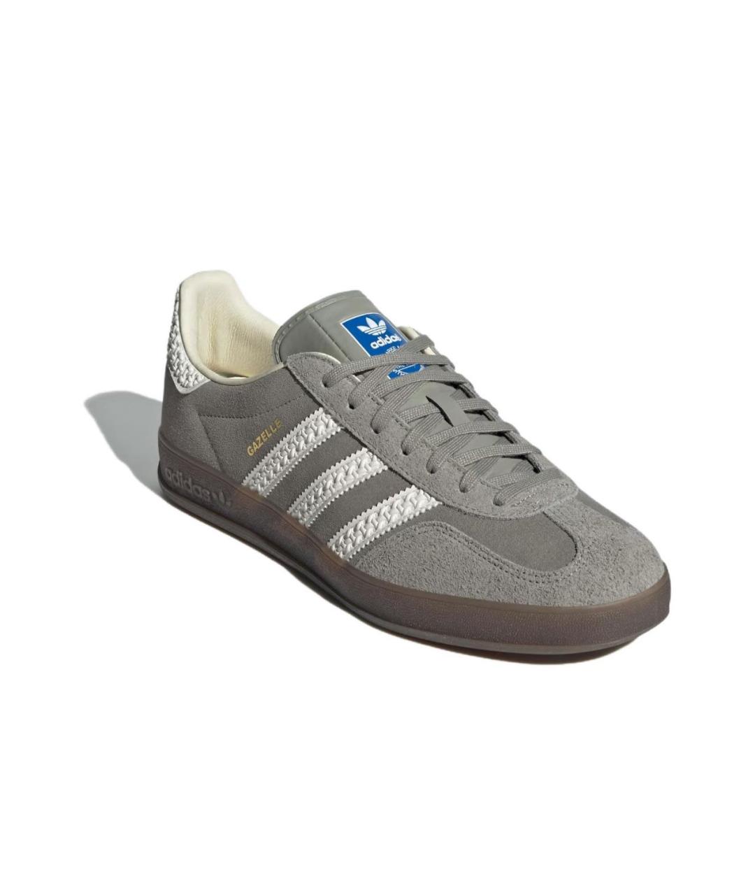 ADIDAS Серые замшевые кроссовки, фото 2