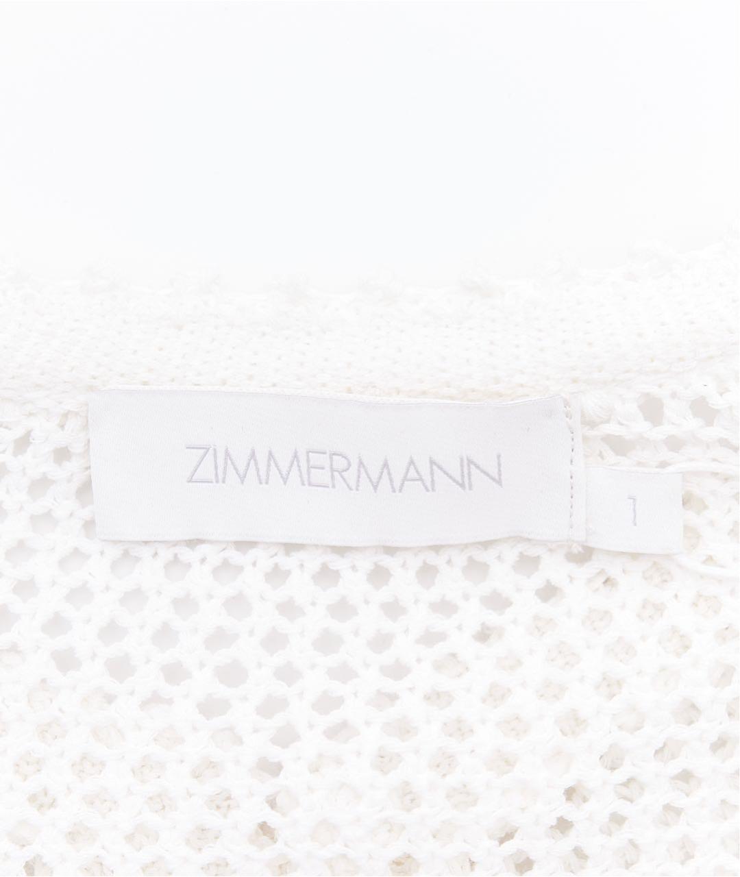 ZIMMERMANN Белое хлопковое повседневное платье, фото 7