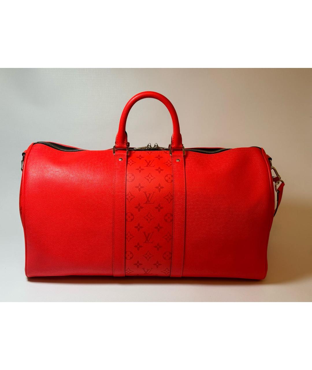 LOUIS VUITTON Кожаная дорожная/спортивная сумка, фото 3