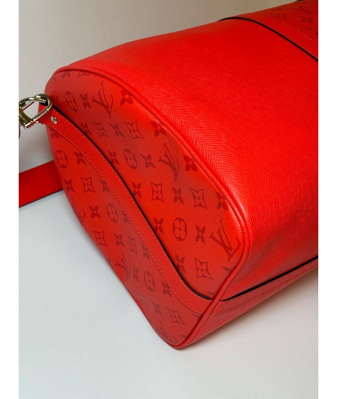 LOUIS VUITTON Кожаная дорожная/спортивная сумка, фото 7