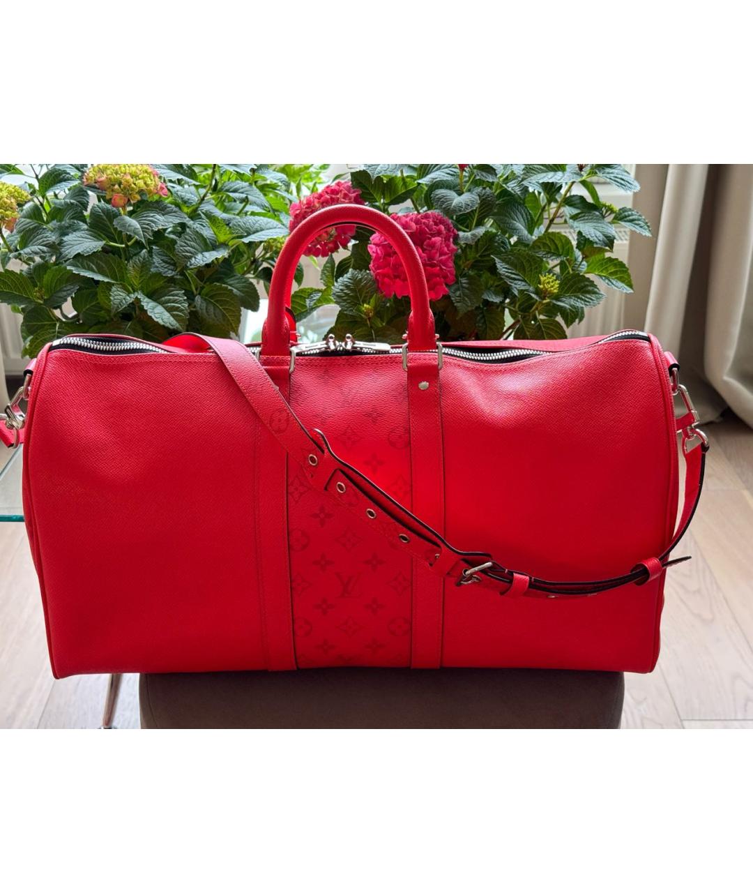 LOUIS VUITTON Кожаная дорожная/спортивная сумка, фото 8