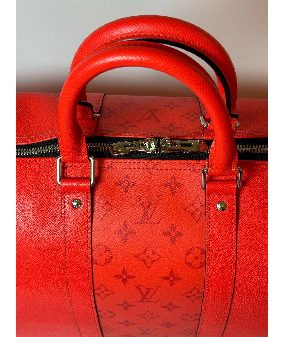 LOUIS VUITTON Кожаная дорожная/спортивная сумка, фото 5