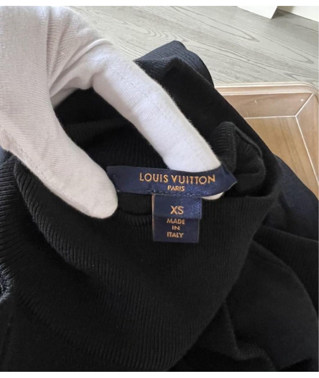 LOUIS VUITTON PRE-OWNED Черное повседневное платье, фото 5