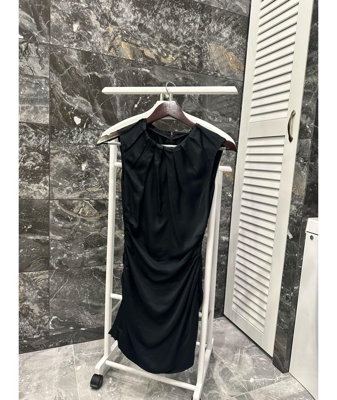 PRADA Черное шелковое коктейльное платье, фото 7