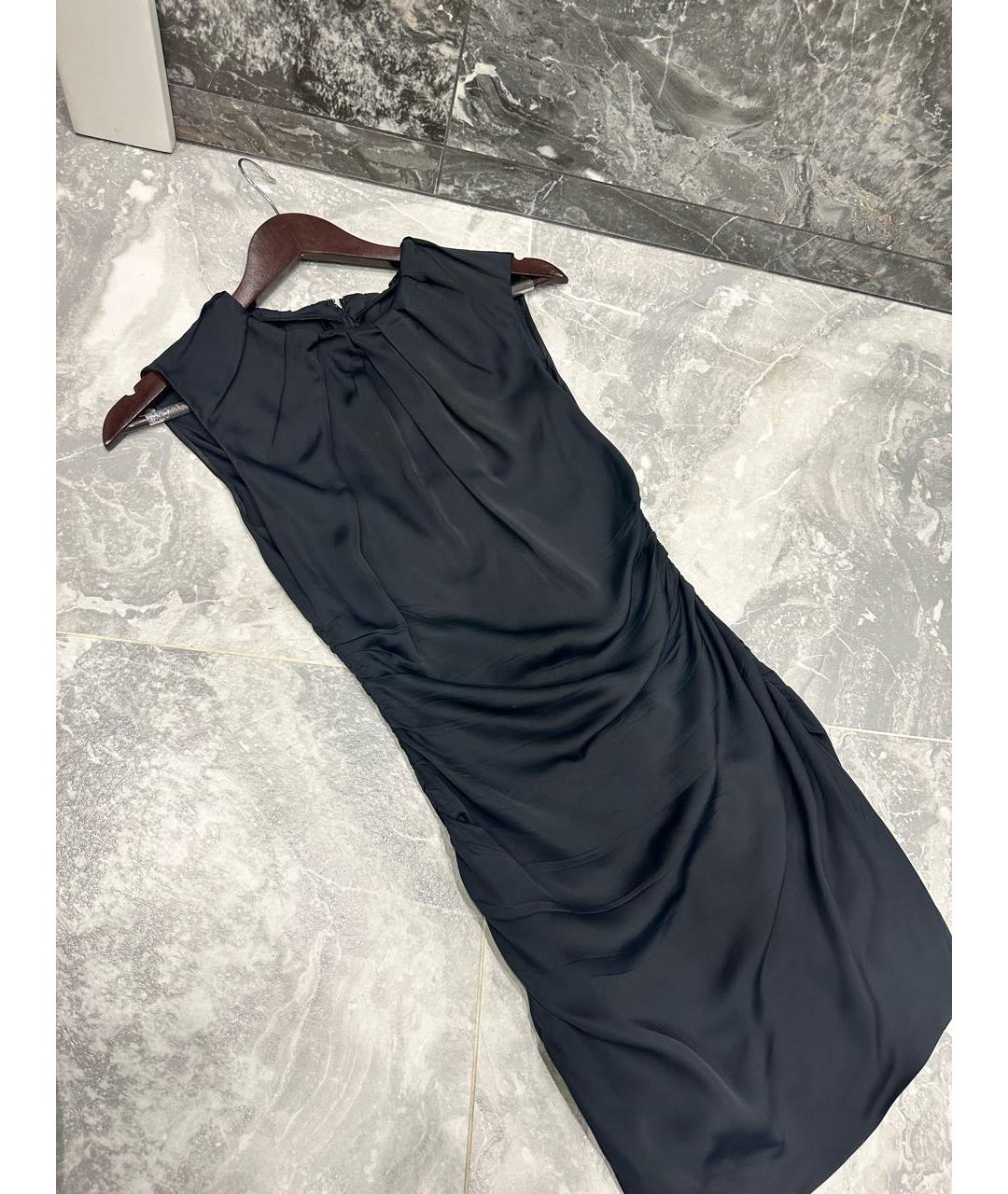 PRADA Черное шелковое коктейльное платье, фото 6