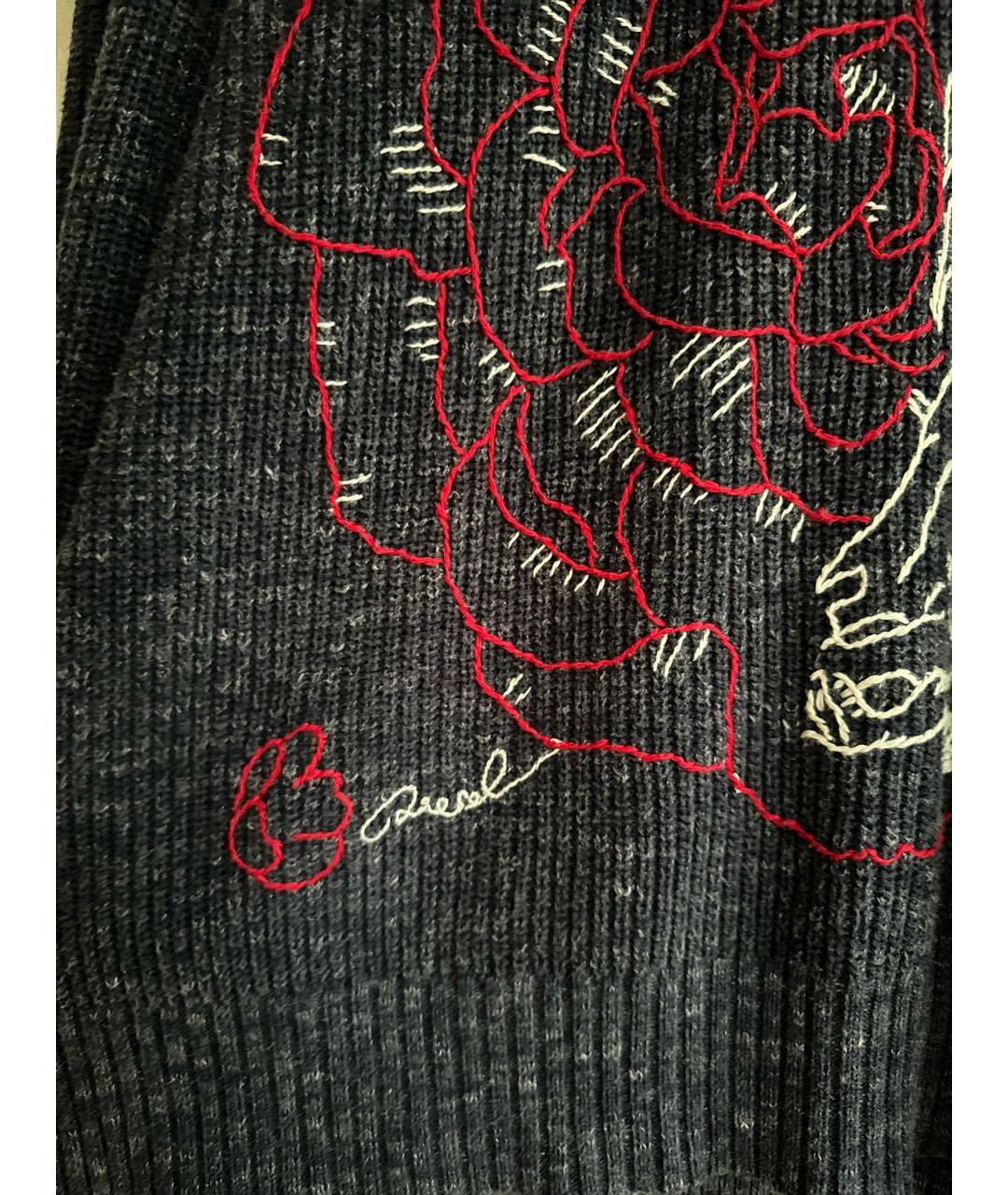DIESEL Темно-синий хлопковый джемпер / свитер, фото 6