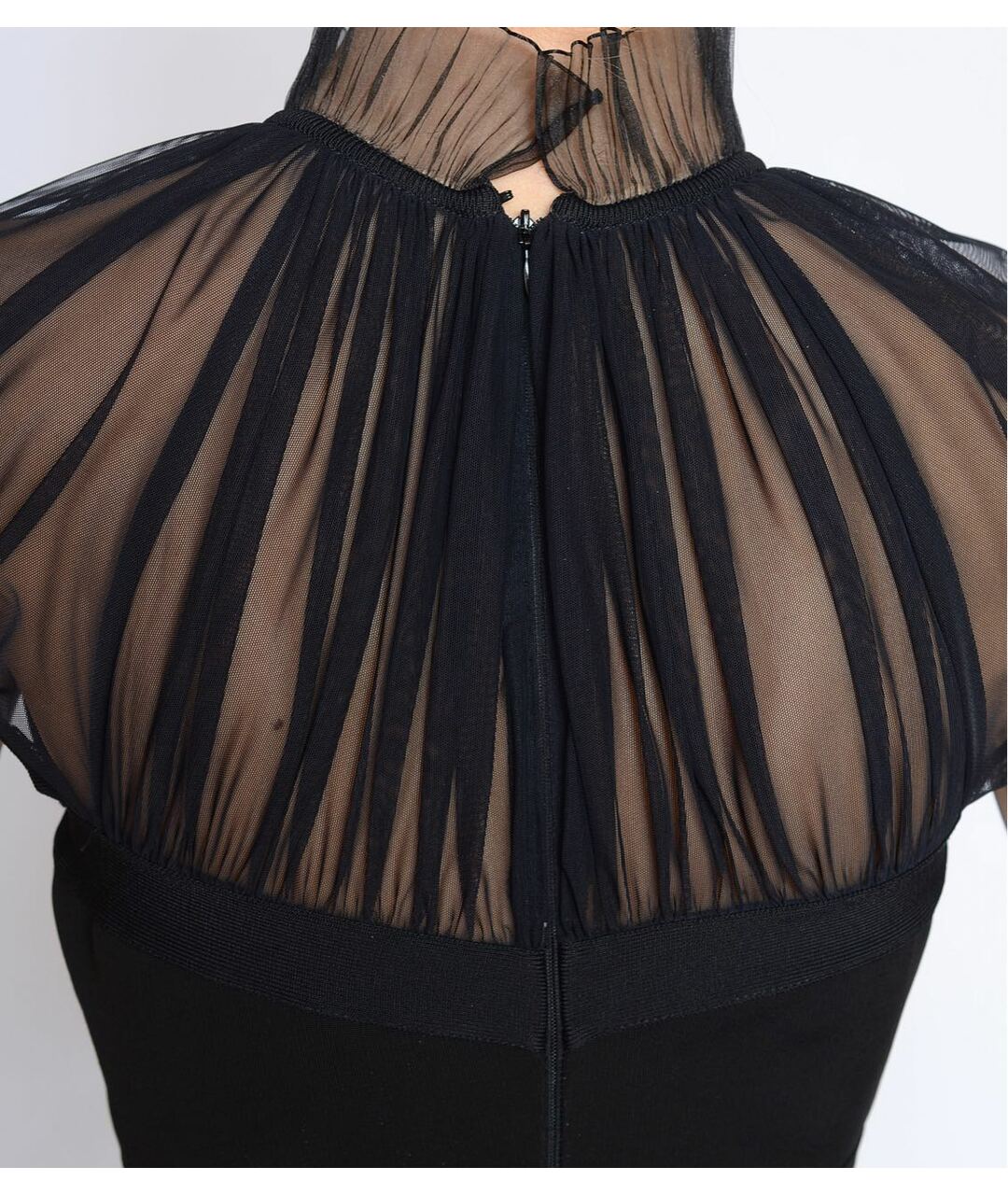HERVE LEROUX Черное вискозное повседневное платье, фото 4