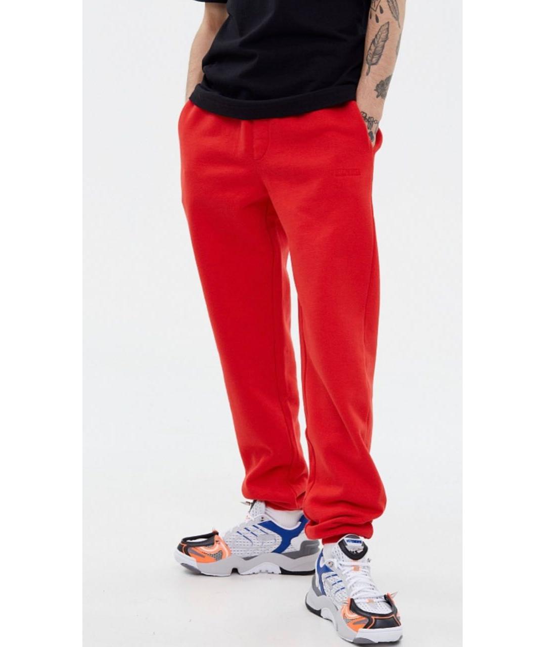 VETEMENTS Красные хлопковые спортивные брюки и шорты, фото 2