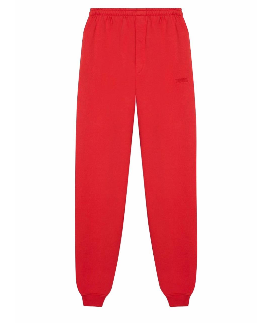 VETEMENTS Красные хлопковые спортивные брюки и шорты, фото 1