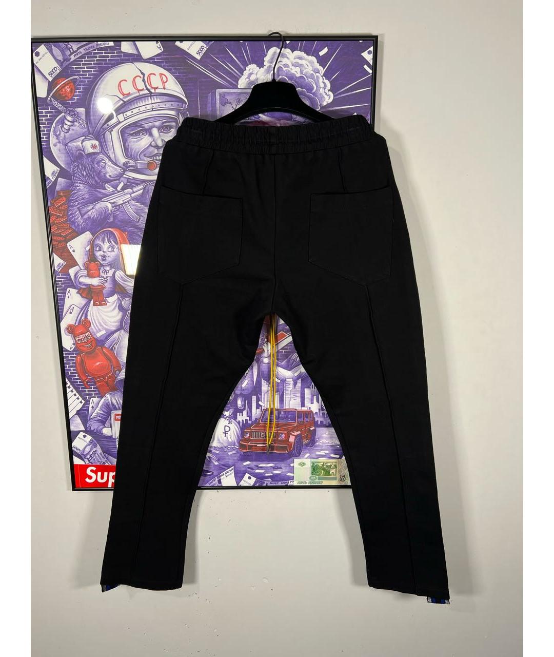 RHUDE Черные синтетические повседневные брюки, фото 2