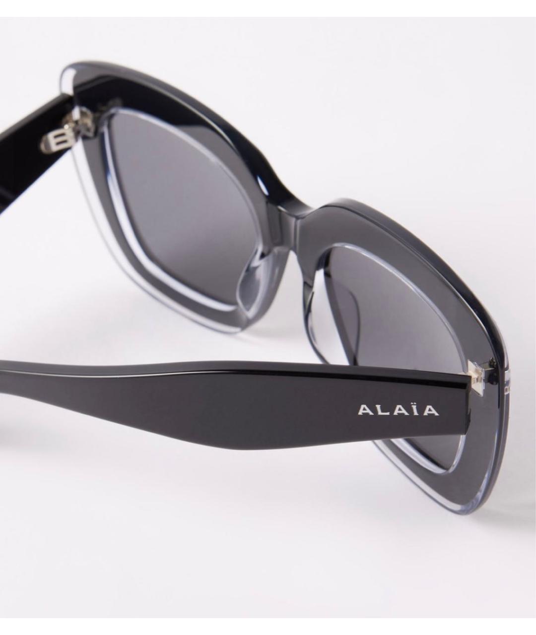 ALAIA Черные пластиковые солнцезащитные очки, фото 2