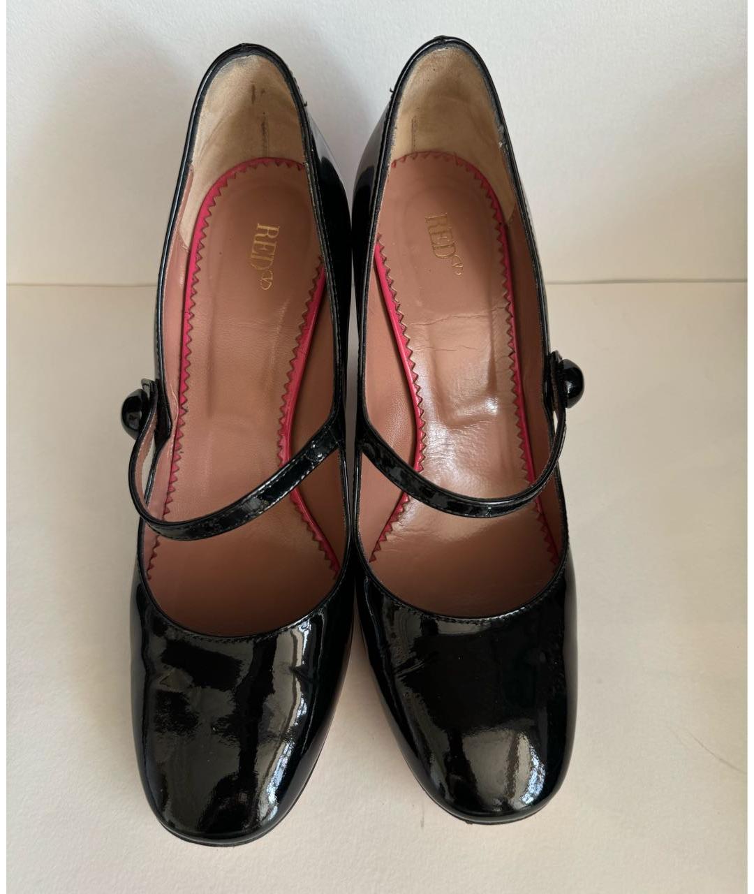 RED VALENTINO Черные туфли из лакированной кожи, фото 2