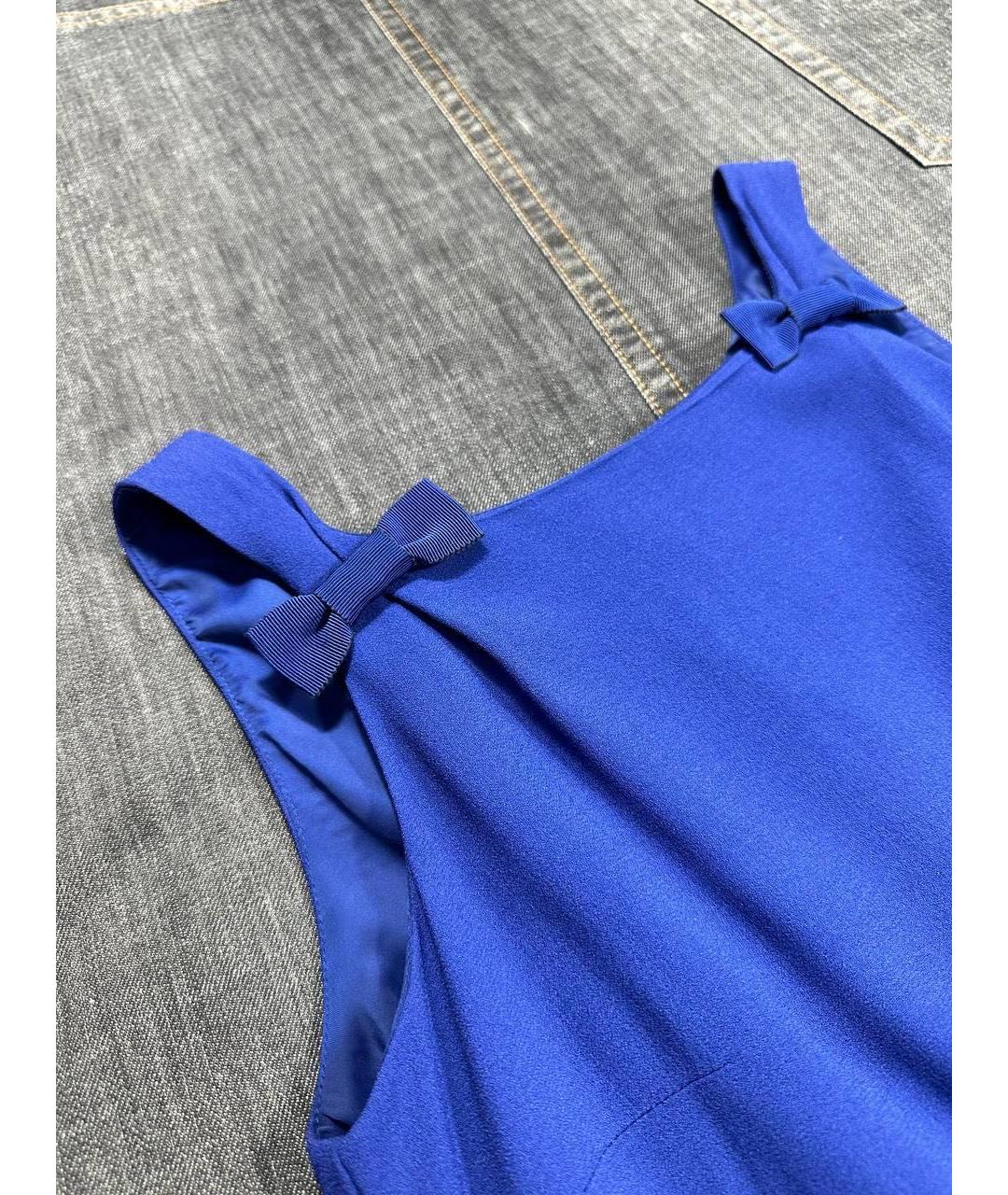 WEEKEND MAX MARA Синее повседневное платье, фото 5