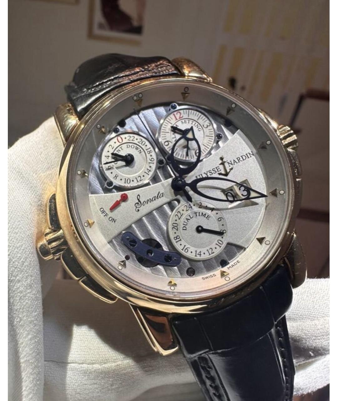 Ulysse Nardin Золотые часы из розового золота, фото 2