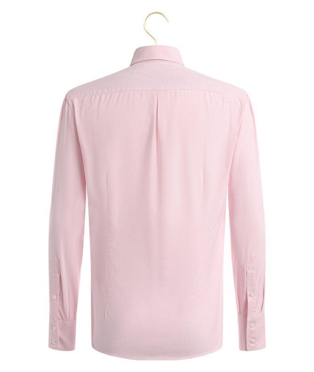 BRUNELLO CUCINELLI Розовая хлопковая кэжуал рубашка, фото 2