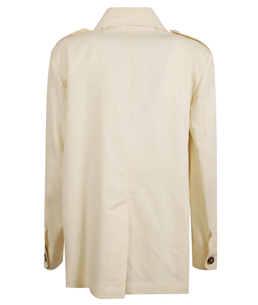 WEEKEND MAX MARA Белый хлопковый жакет/пиджак, фото 3