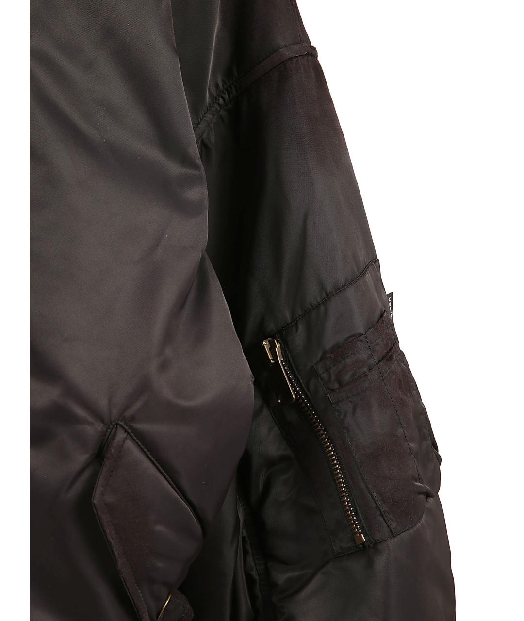 BALENCIAGA Черная полиамидовая куртка, фото 4