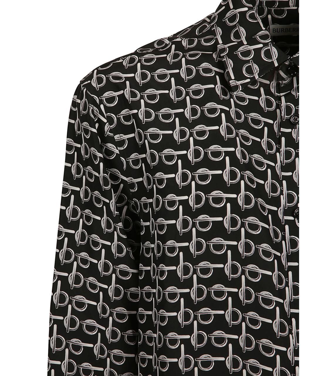 BURBERRY Серебряная шелковая кэжуал рубашка, фото 4
