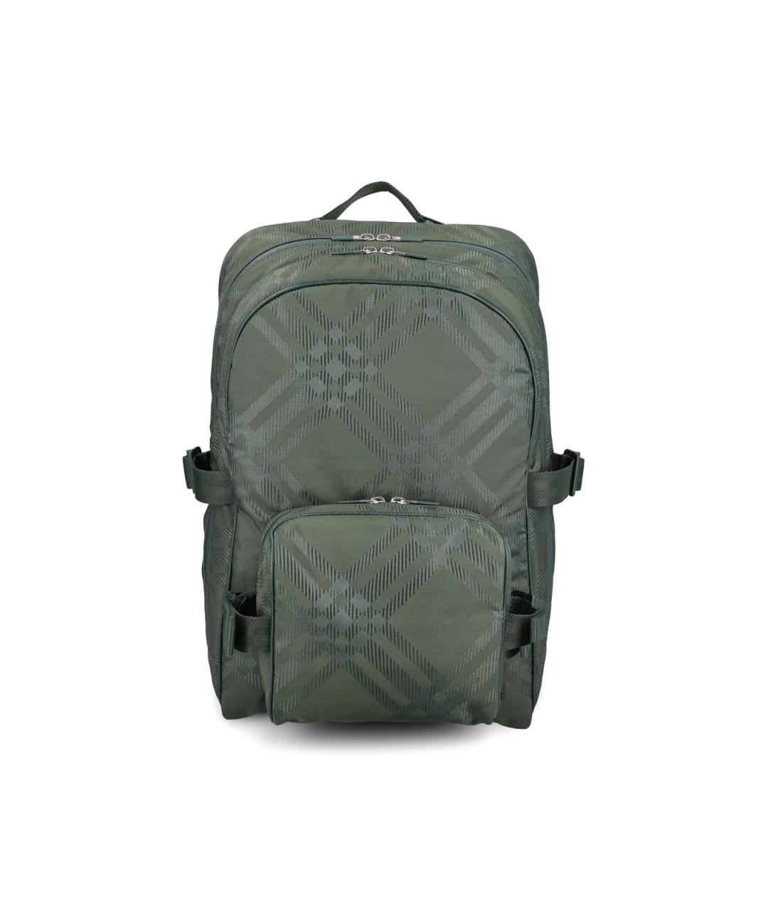 BURBERRY Зеленый синтетический рюкзак, фото 1