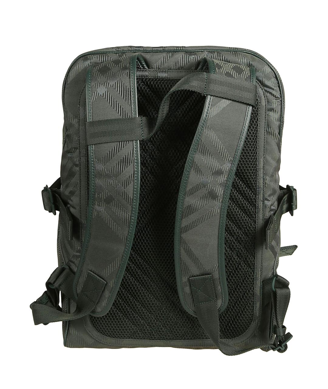 BURBERRY Зеленый синтетический рюкзак, фото 3