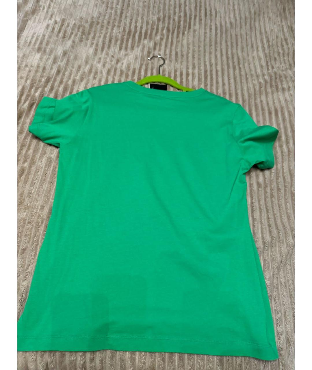 GUCCI Зеленая хлопковая футболка, фото 2
