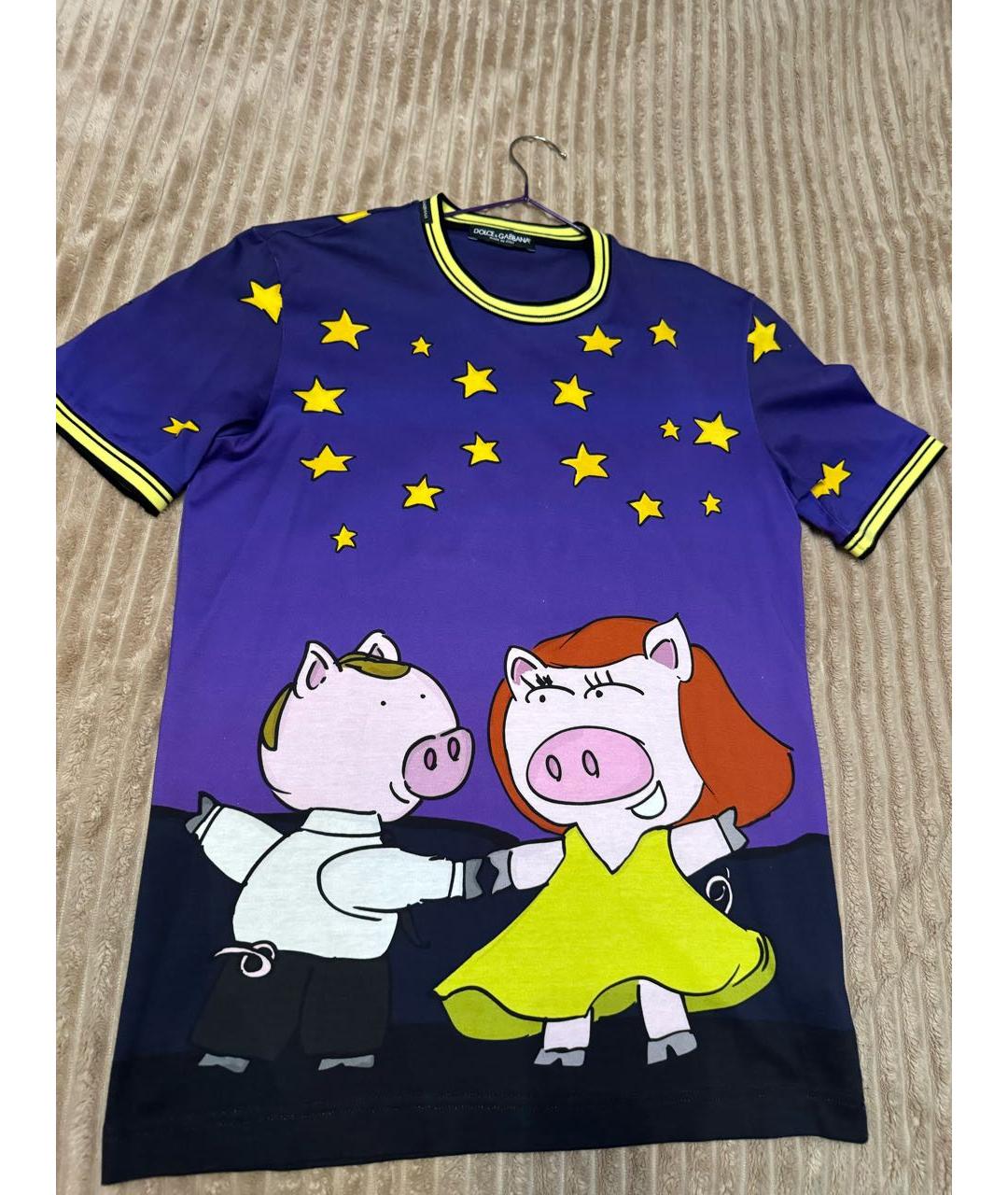 DOLCE&GABBANA Мульти хлопковая футболка, фото 8