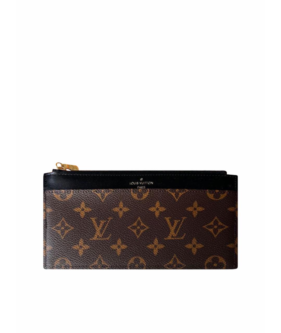 LOUIS VUITTON PRE-OWNED Коричневая визитница, фото 1