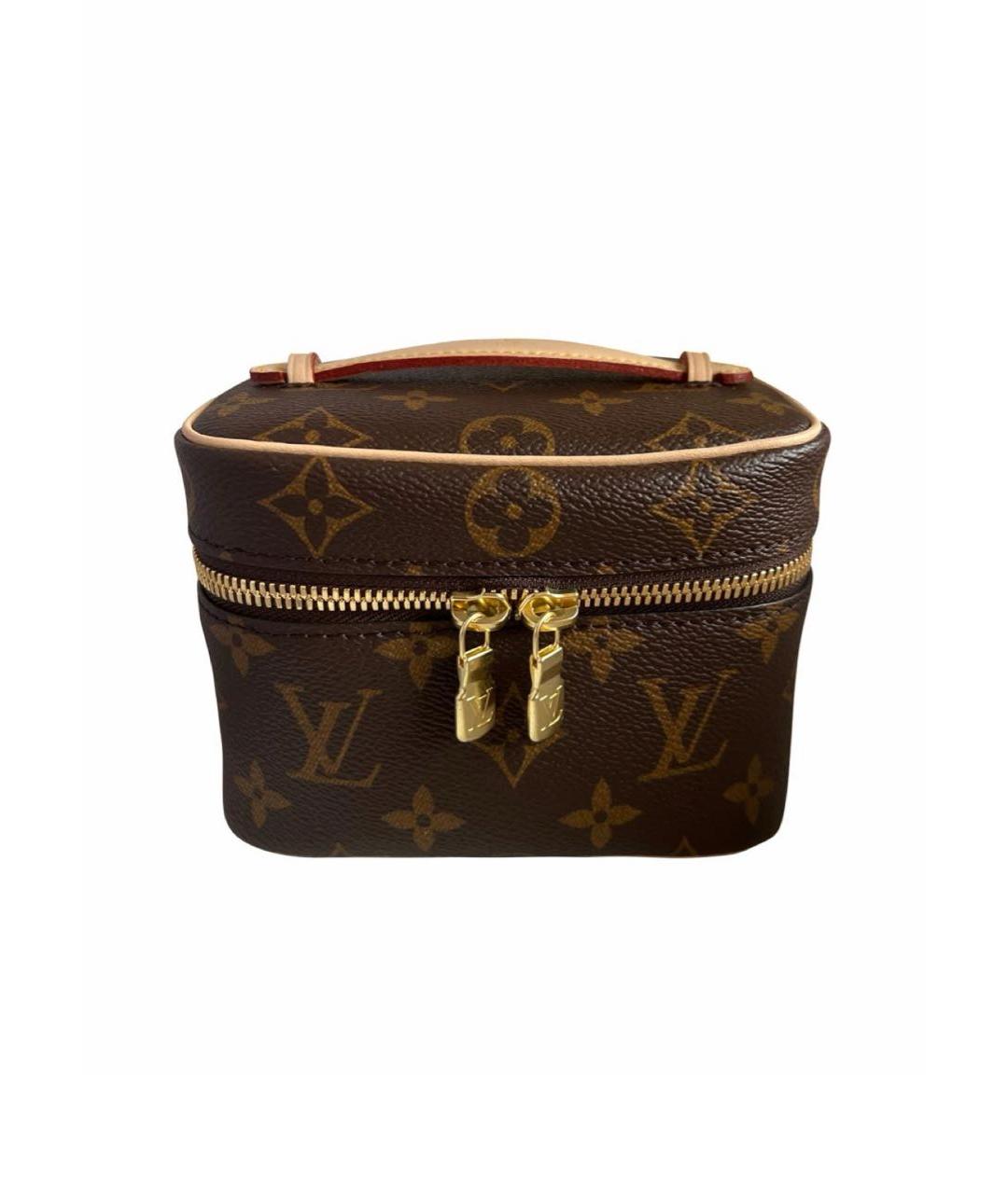 LOUIS VUITTON PRE-OWNED Коричневая косметичка, фото 1