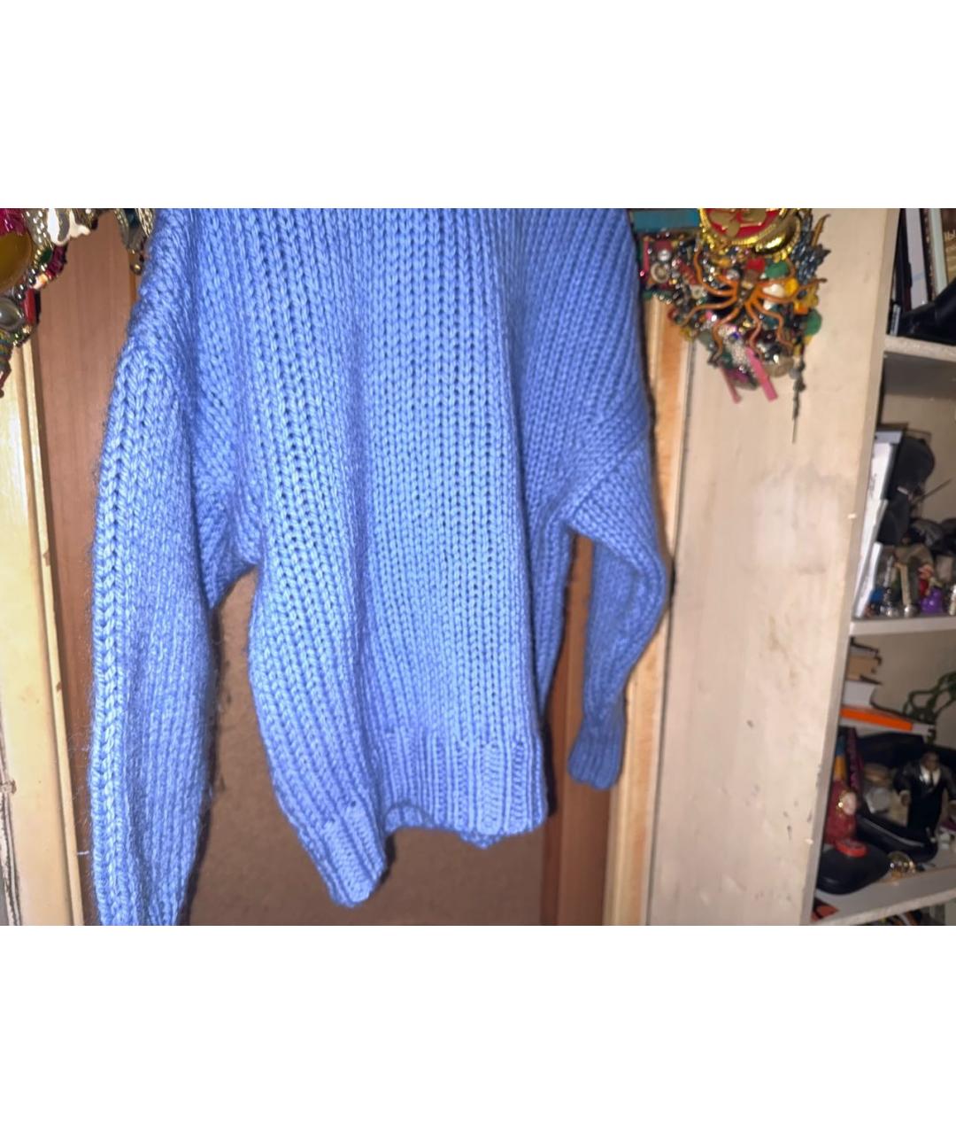 DRIES VAN NOTEN Голубой шерстяной джемпер / свитер, фото 3