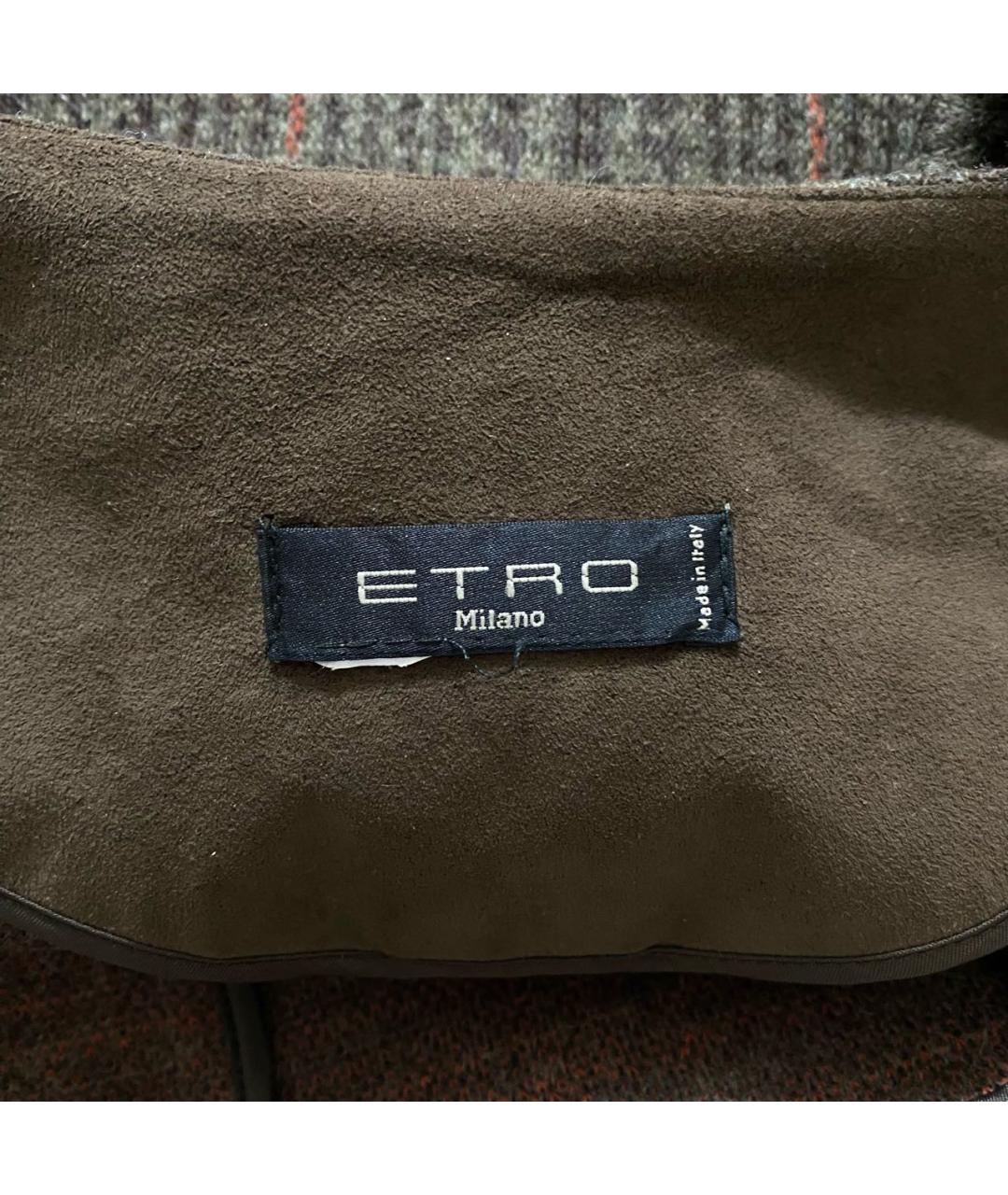 ETRO Коричневый шерстяной жакет/пиджак, фото 3