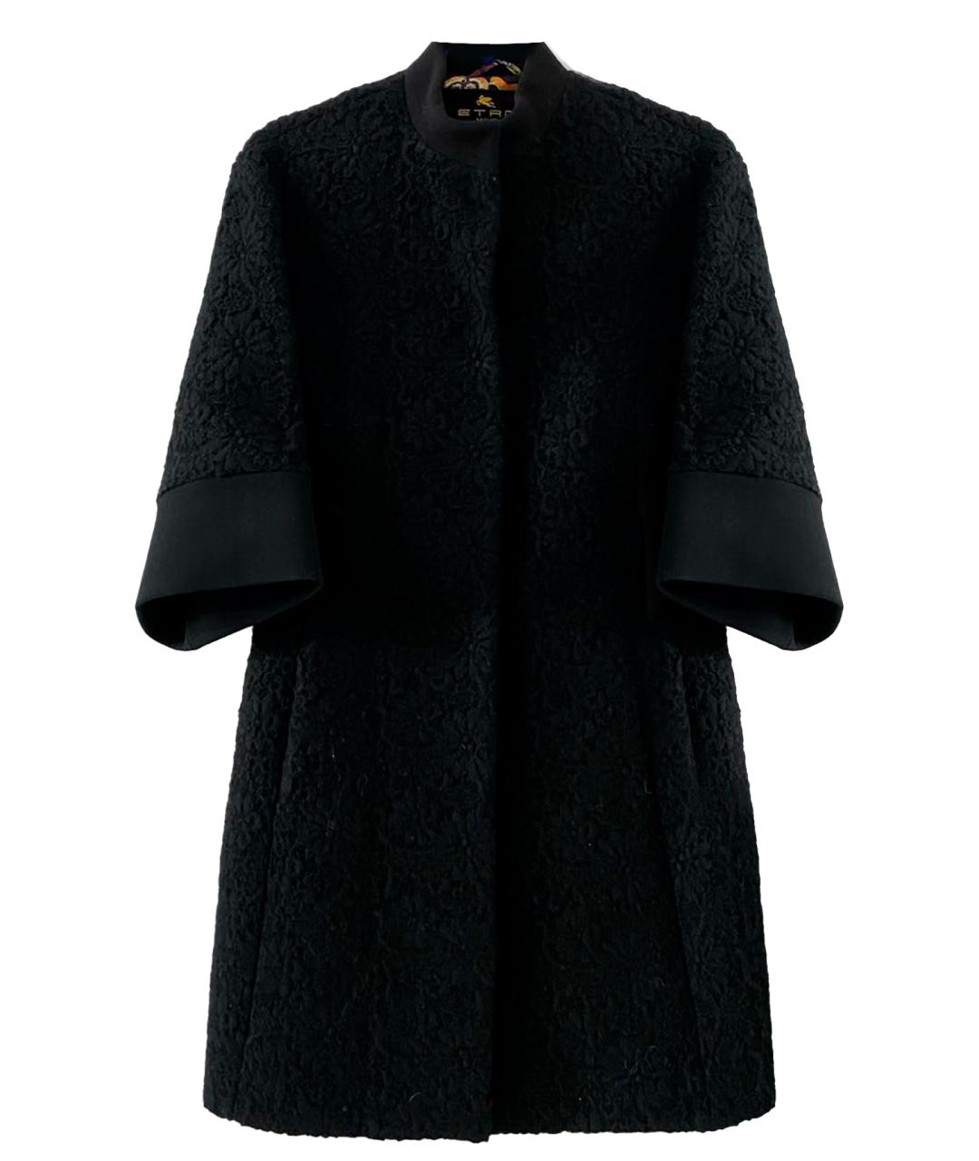 ETRO Черное шерстяное пальто, фото 1